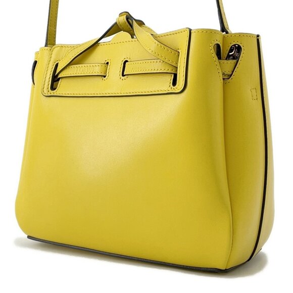 LOEWE Lazo 2-Way Handbag Size Mini Leather Yellow 329.74.Z71 - Picture 2 of 15